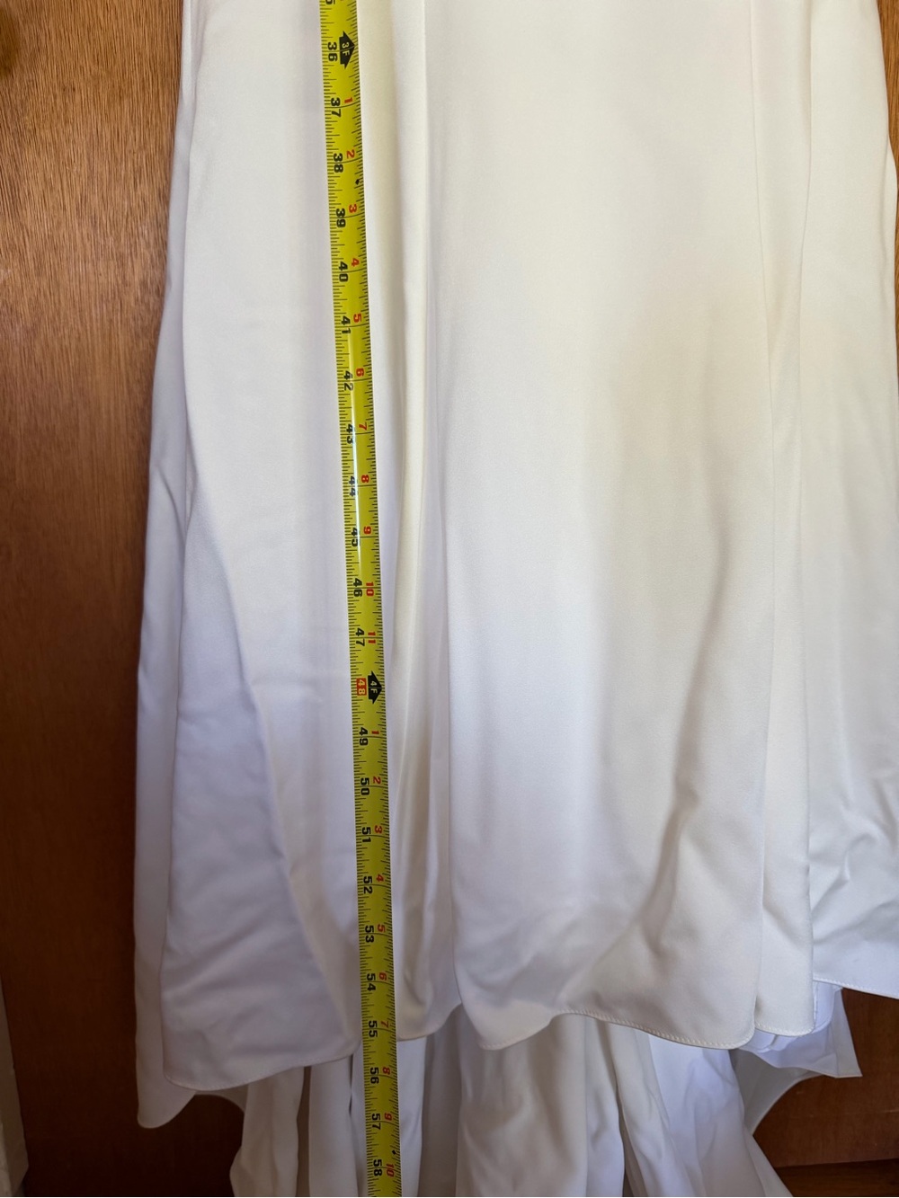 Miosa bride ivory puff sleeve wedding dress satin le blanc Casablanca - Picture 14 of 16